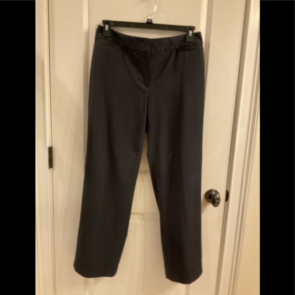 Liz Claiborne Women’s gray slacks, size 12, polyester/rayon/spandex